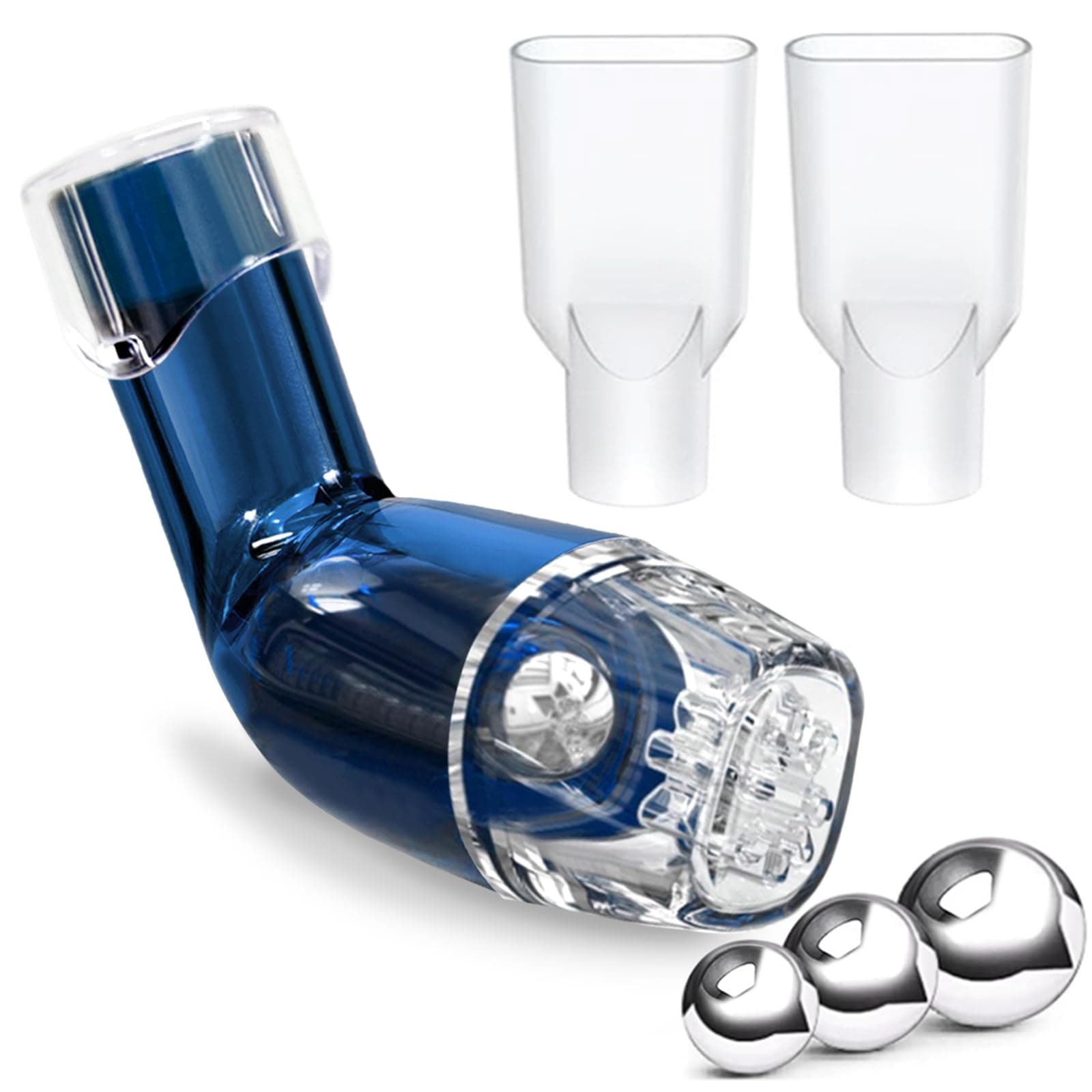 NebuAksol Pulmón Exerciser Device, Respiración Exercise Device for Pulmón, Pulmón Expansion & Mucus Relief, Exercise Stronger Pulmón