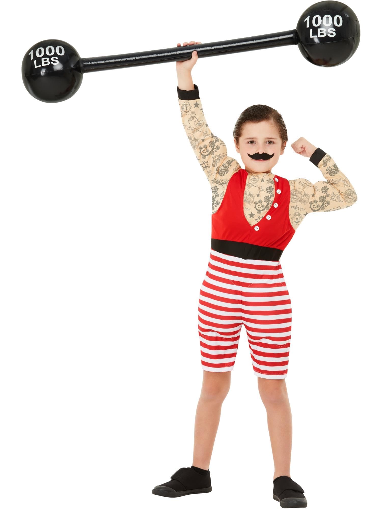52168L Deluxe Strong Boy Costume, Multi-Colour