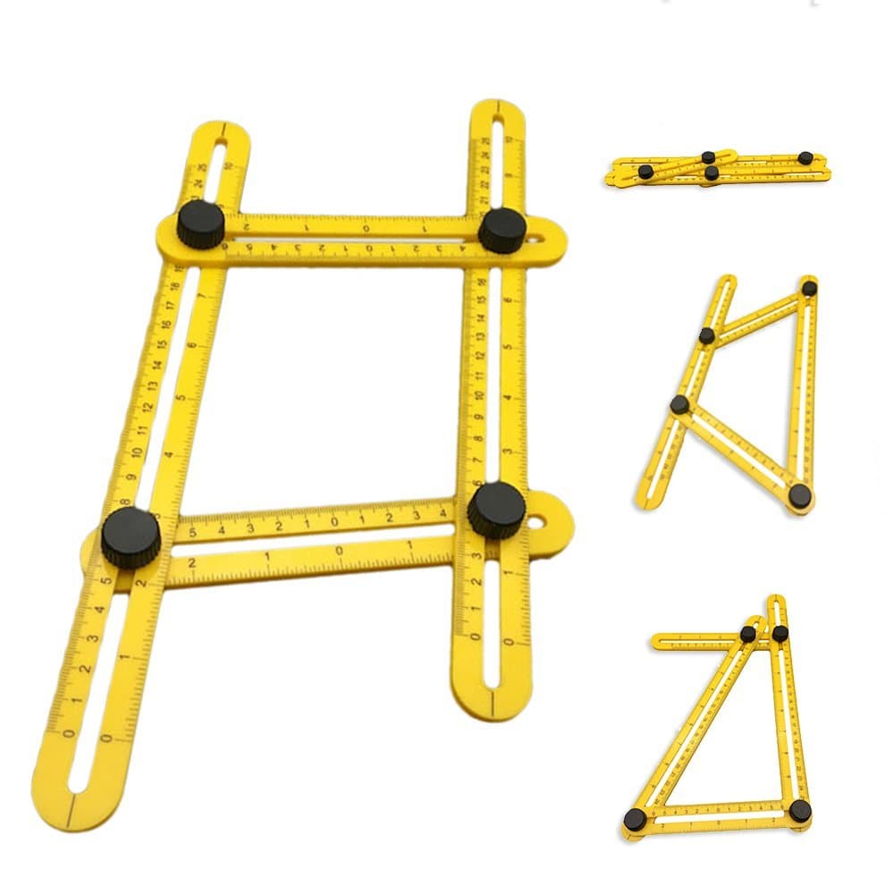 Tool: Measures All Angles and Forms, Time & Money Saver, Professional Layouts, Easy To Use, Template, Multifunctional, Measuring, Ruler, Use On All Surfaces