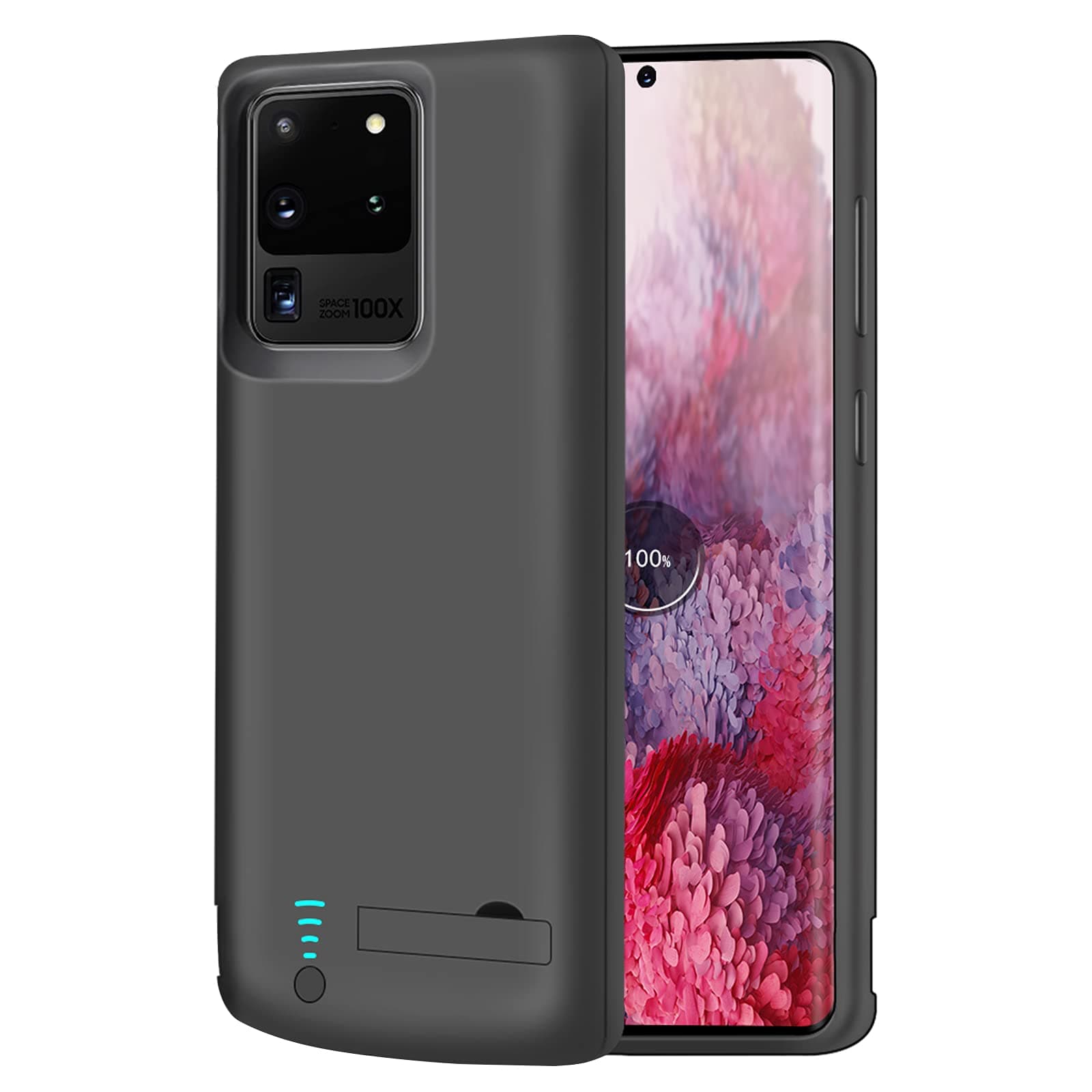 RUNSY Battery Case for Samsung Galaxy S20 Ultra 5G, 6000mAh Rechargeable Extended Battery Charging Charger Case, Add 100% Extra Juice, NOT Compatible with Note 20 Ultra (6.9 inch)