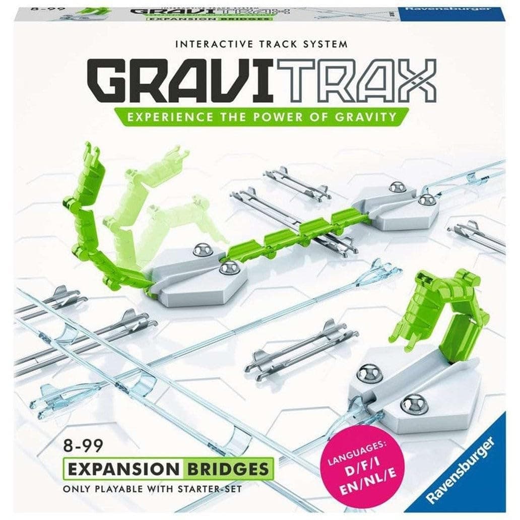 RavensburgerGraviTrax Bridges Expansion Set - Innovative Marble Run | STEM Toy for Age 8 and Up | Extension for 2019 Toy of The Year Finalist GraviTrax | ASIN 26169