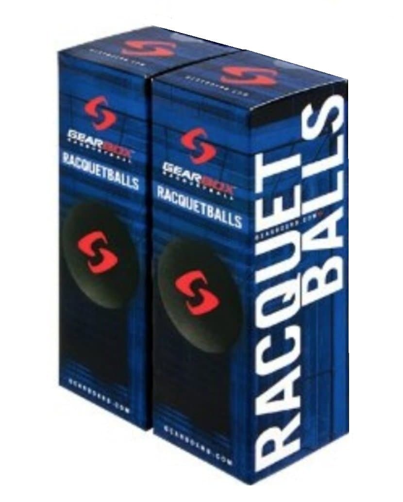 Gearbox Racquetball - Black - 2 Boxes of 3 Balls