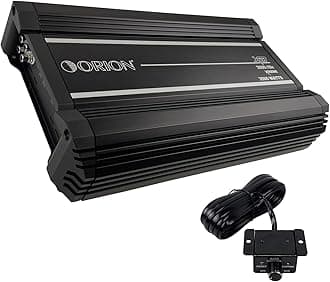 Orion XTR Series XTR3500.1DZ High Power Monoblock Class-D Car Amplifier - 3500W RMS, 1-Ohm Stable, Low-Pass Crossover, Bass Boost Control, MOSFET Power Supply, Bass Knob Included, Made in Korea