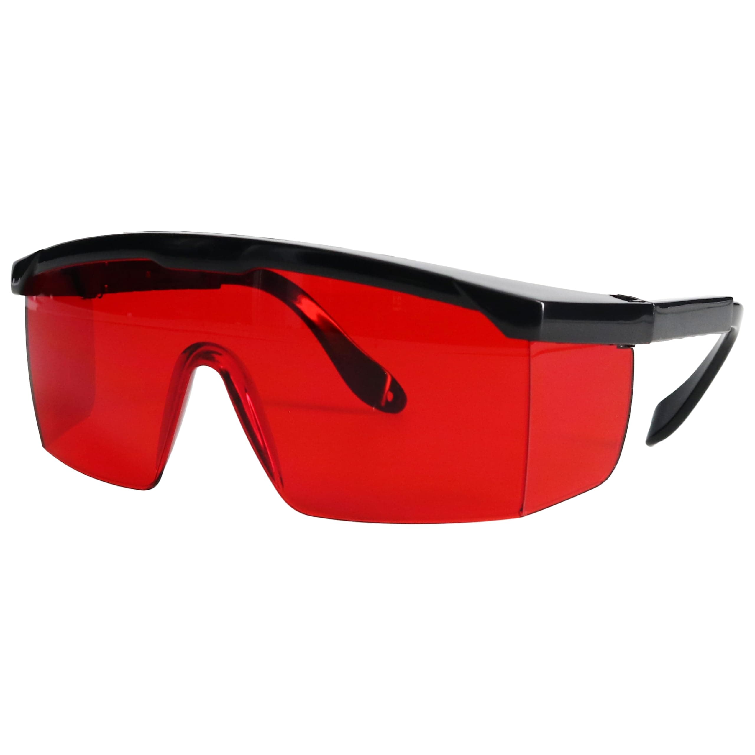 Bosch 57-GLASSES Laser View Enhancing Glasses with Adjustable Temple, Red Lens, Black Frame