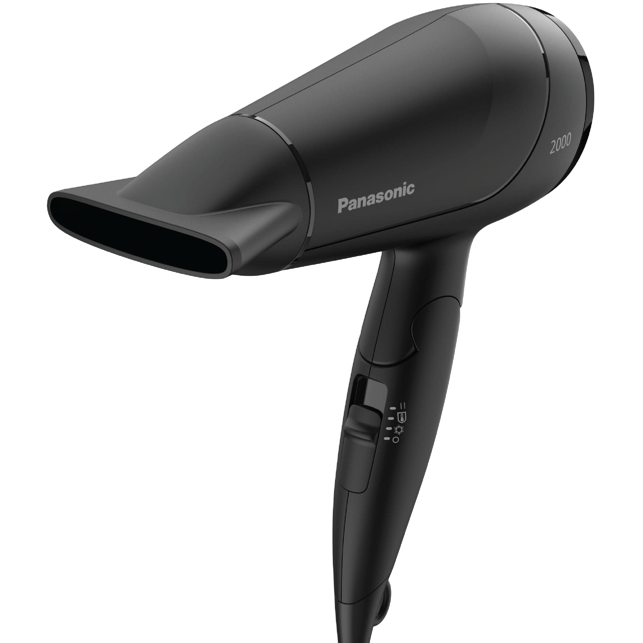 Hair Dryer with Heat Protection Mode, Powerful Fast Drying & Smooth Finish, 2000W, Cool Shot, Styling Nozzle, Foldable Handle, Blow Dryer, Hair Blower, EH-ND65, Black