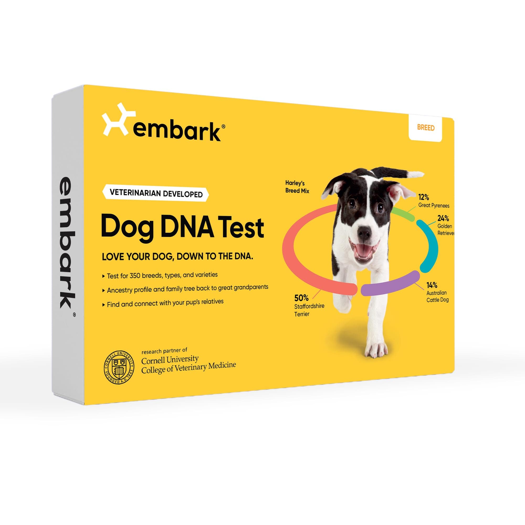 Breed Identification Kit | Most Accurate Dog DNA Test | Test 350+ Dog Breeds | Breed ID Kit with Ancestry & Family Tree