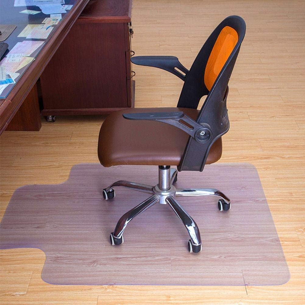 1.5mm Thick PVC Chair Mat for Carpet Floor, Eco Floor Protector for High Pile Carpets Non-Slip Wear-Resistant Transparent Chair Cushion
