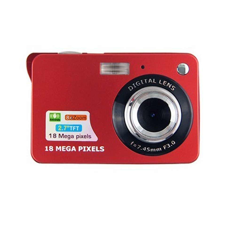 Digital Camera,CamKing CDC3 2.7 inch TFT LCD HD Mini Digital Camera (Red)
