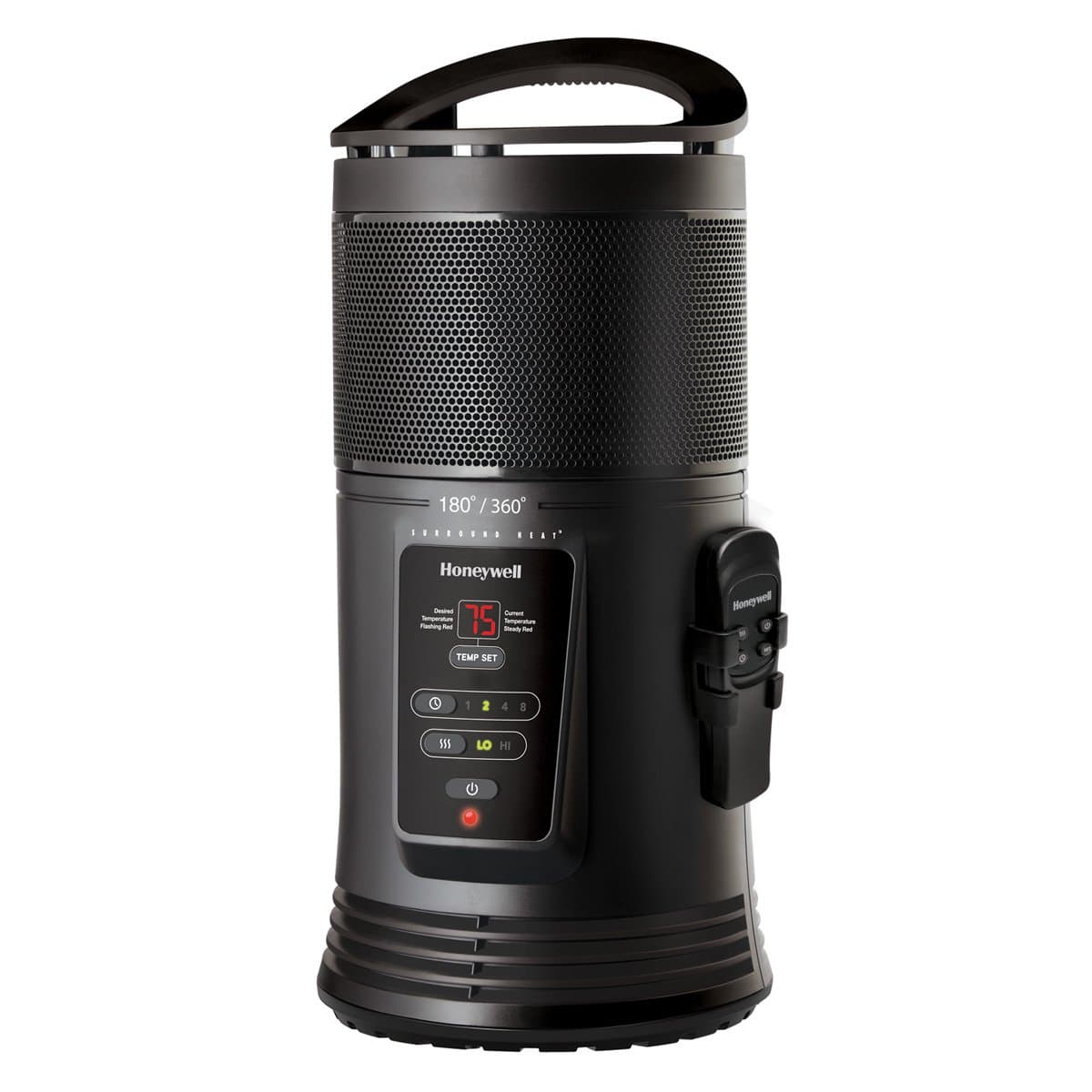 Honeywell HZ-445R Ceramic Surround Heat Whole Room Heater with Remote Control, Black
