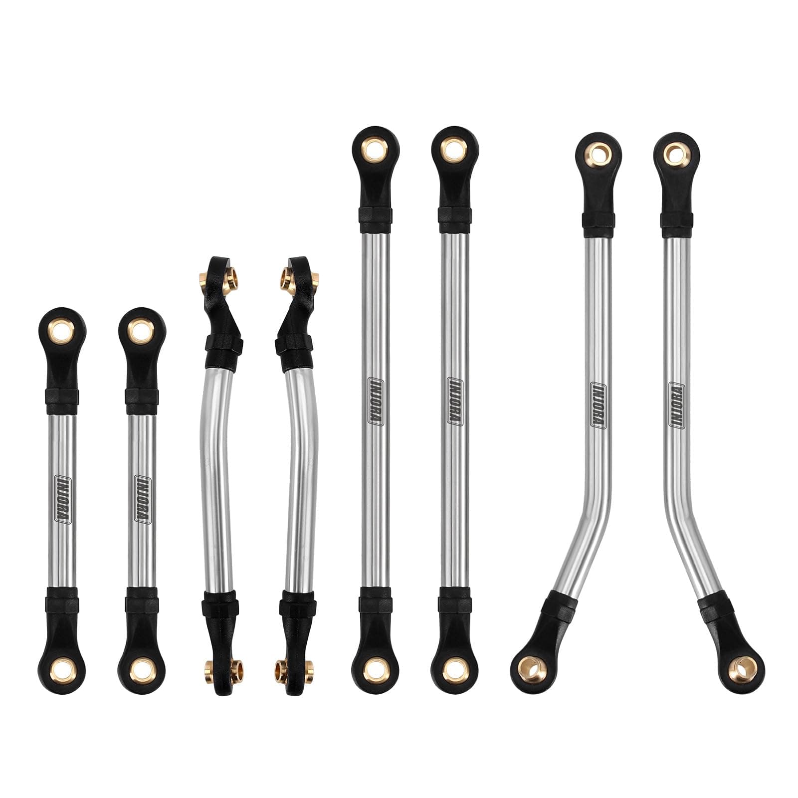 Stainless Steel High Clearance Chassis Links Set for 1/18 RC Crawler TRX4M High Trail K10 F150