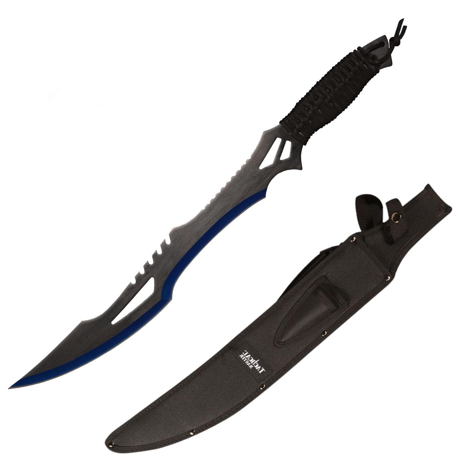 Sword Machete with Nylon Sheath and Lanyard Jungle Hunter Machete for Outdoor Adventure