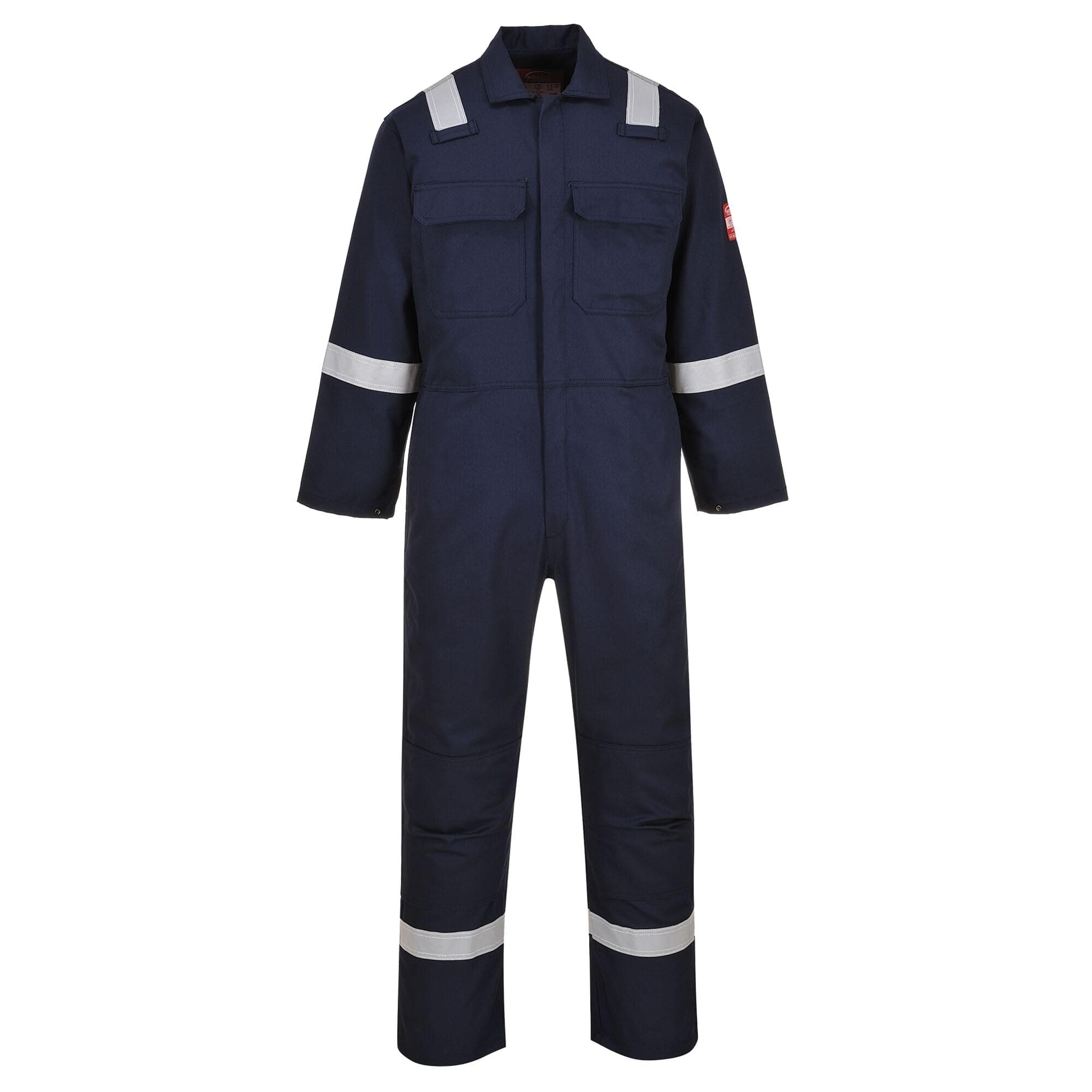 BIZ5 Men's Hi Vis FR Coveralls - Bizweld Iona Flame Resistant Fireproof Workwear Overalls
