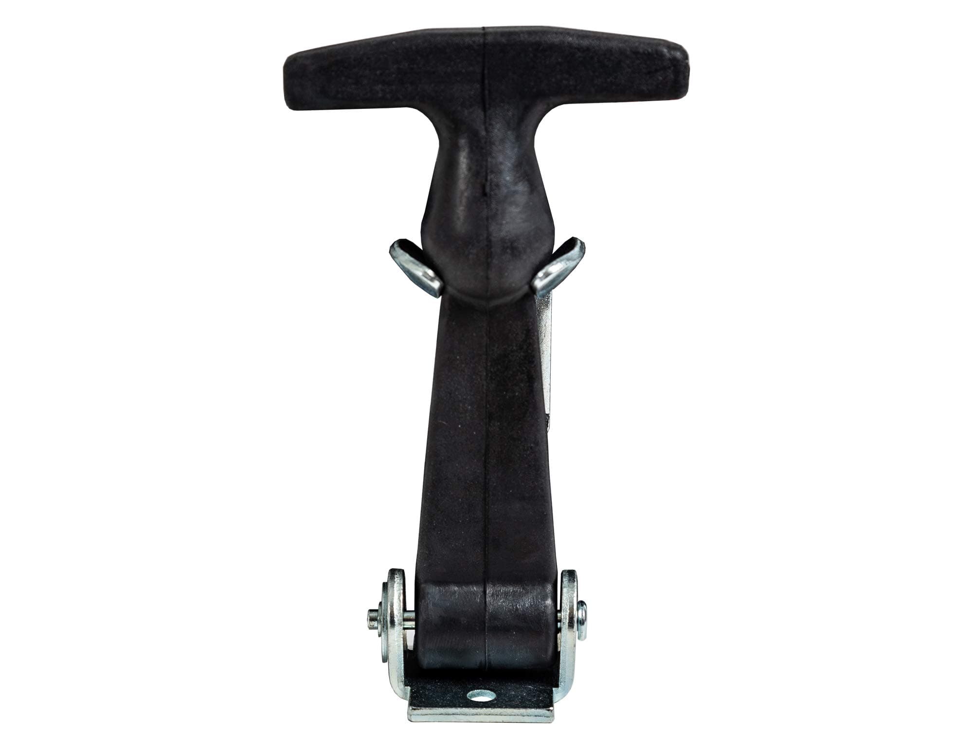 Buyers Products WJ201A 4-7/8" Rubber Hood Catch With A Bracket, Weather-Resistant Hold Town, T-Handle Hasp, Draw Latch, Ideal Flexible Closure For Vehicle Hood Or Tool Box, Black