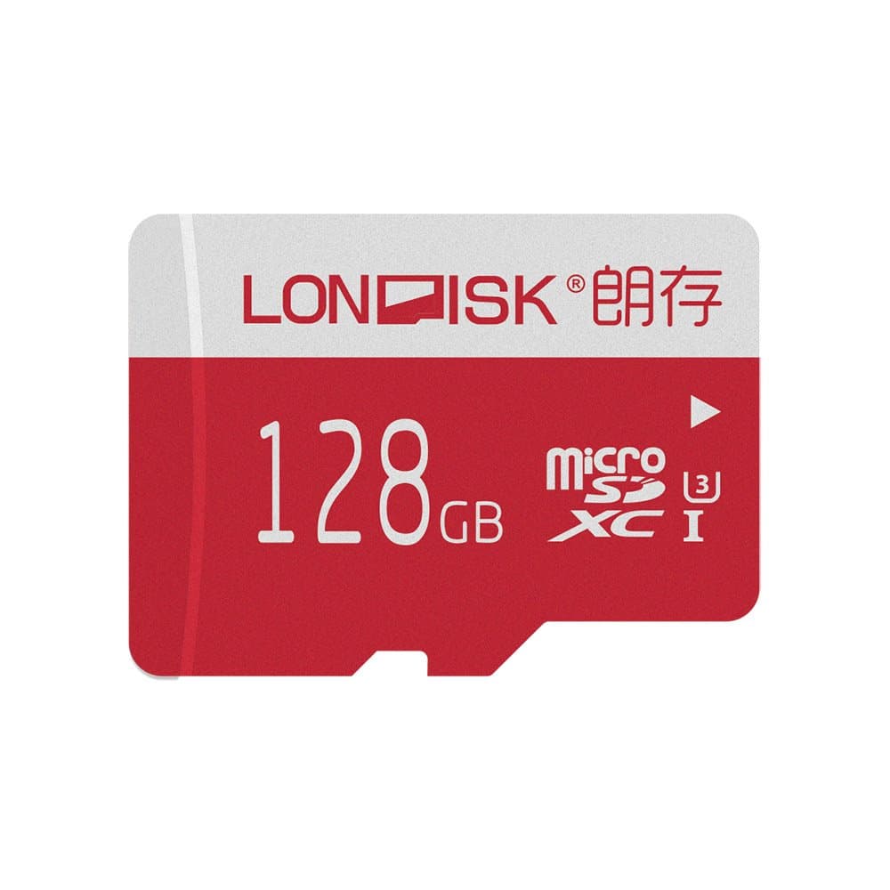 [10-Year-Warranty] Londisk 4K U3 128gb Class 10 Micro SD Memory Card for Video Camera, Free Adapter (U3, LONDISK-128gb)