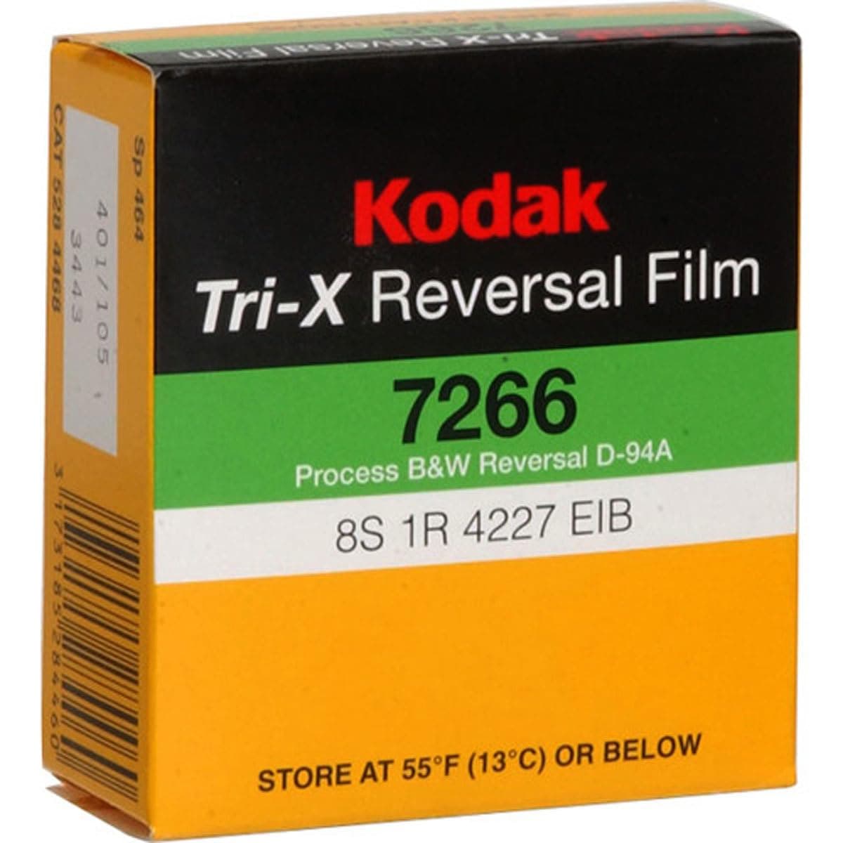 TXR-464 Tri-X Reversal Black & White, Silent Super 8 Movie Film, 50 Foot Cartridge, Film #7266, ISO 200/160, 502-9046, USA*