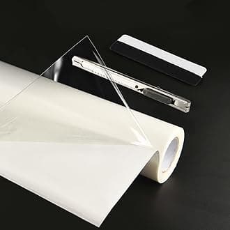 Art3d 12in.X 360in. Double-Sided Tape Sheet for Crafts, Arts, DIY Projects, Reinforcing Sticky Adhesive for Peel and Stick Tiles, Damage-Free, Residue-Free