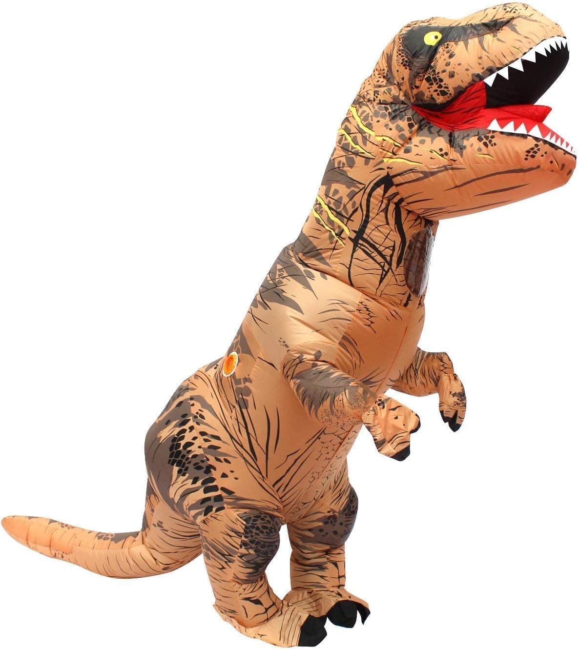 Adult Original Inflatable Dinosaur Costume, Inflatable Dinosaur Costumes T-rex Cosplay Anime Blowup Halloween Costume Party Size High 2.2m