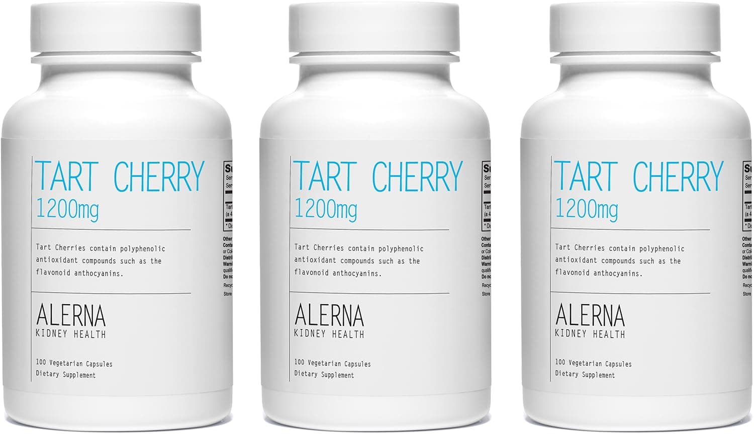 - Tart Cherry Extract 1200 mg, 100 Vegetarian Capsules - (Pack of 3), Joint Health Support - Gluten Free, Non-GMO