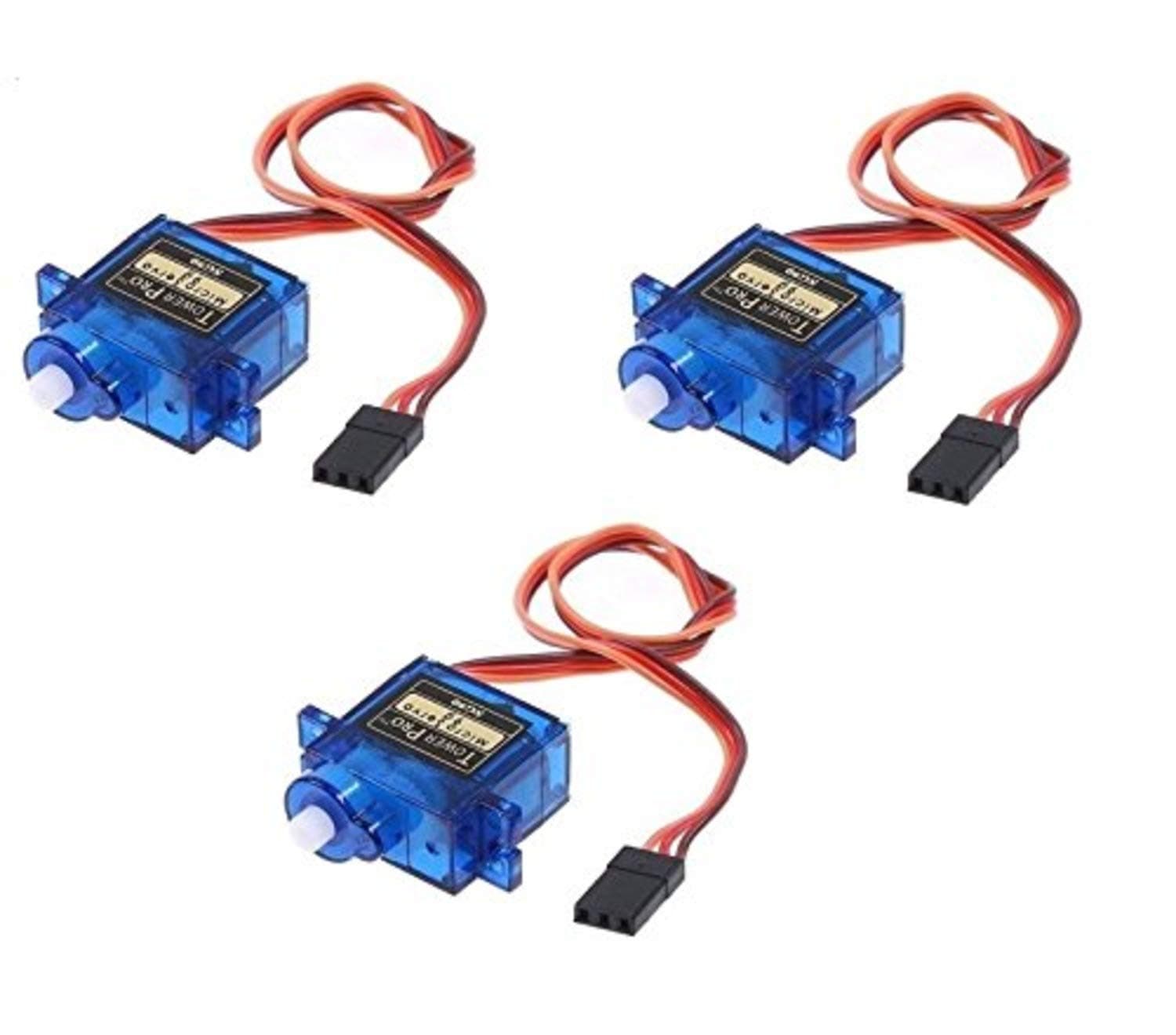 Plastic Your Bot Towerpro Sg90 Micro Servo Motor 9Grms 180 Degree Rotation Motor For Robotics Science Project Drone, Hobby Kit Pack Of 3