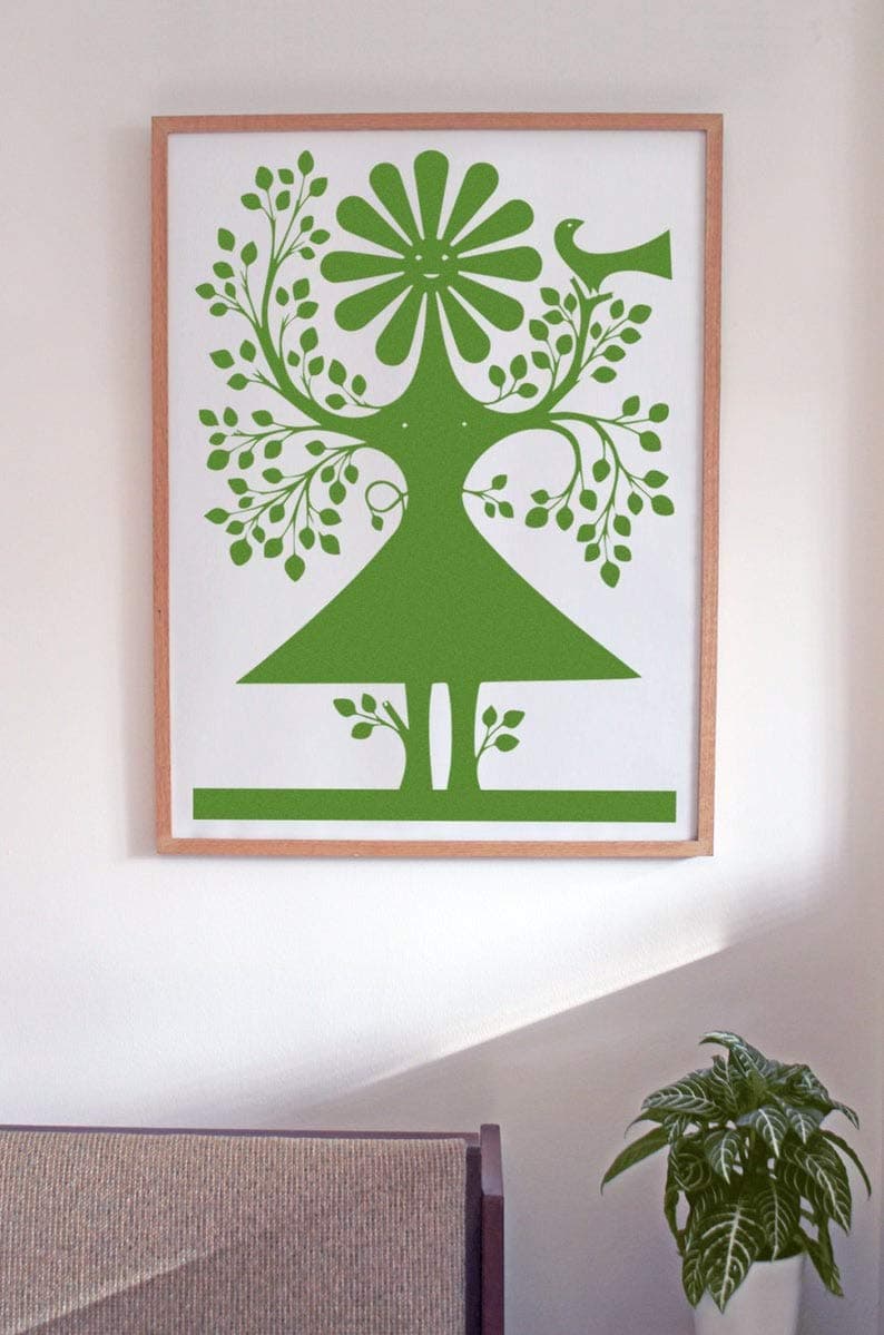 Pretty Shine Alexander Girard Mid Century Danish Funny Poster Gift for Men Woman Poster Home Art Wall Posters [No Framed]