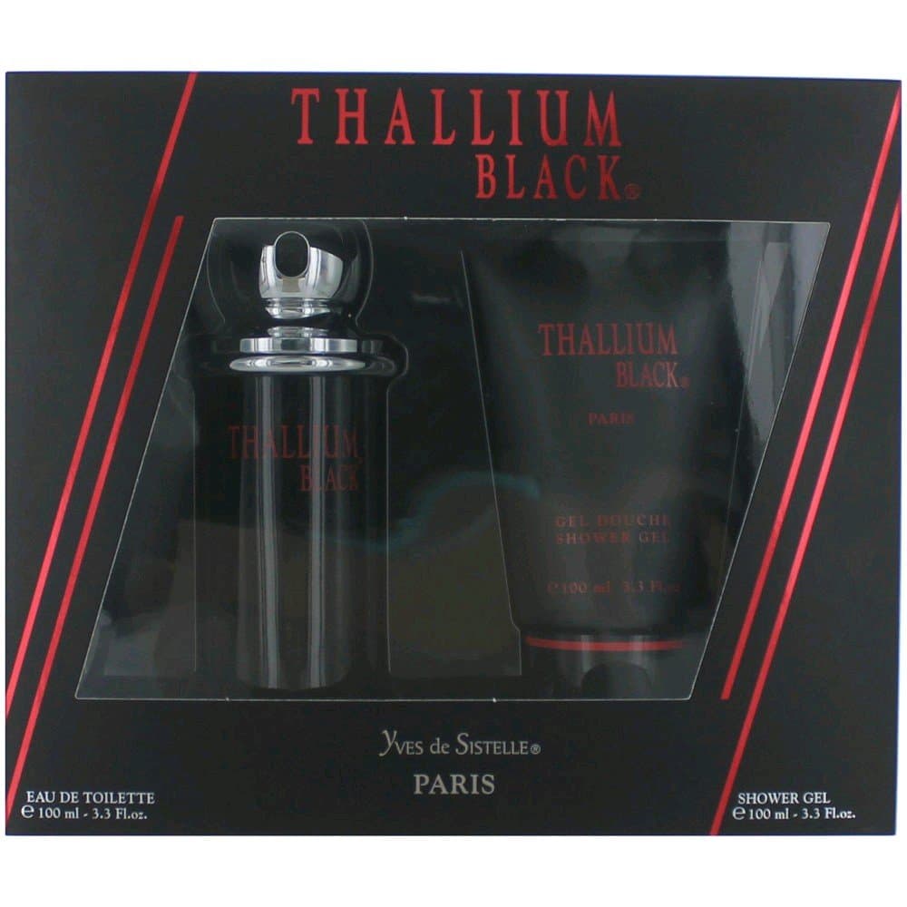 Yves de Sistelle Thallium Black Cologne Set for Men, 2 Count