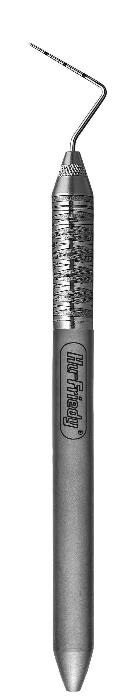 Hu-Friedy PCPUNC156 15 UNC Color-Coded Probe, #6 Satin Steel Handle, 1-15