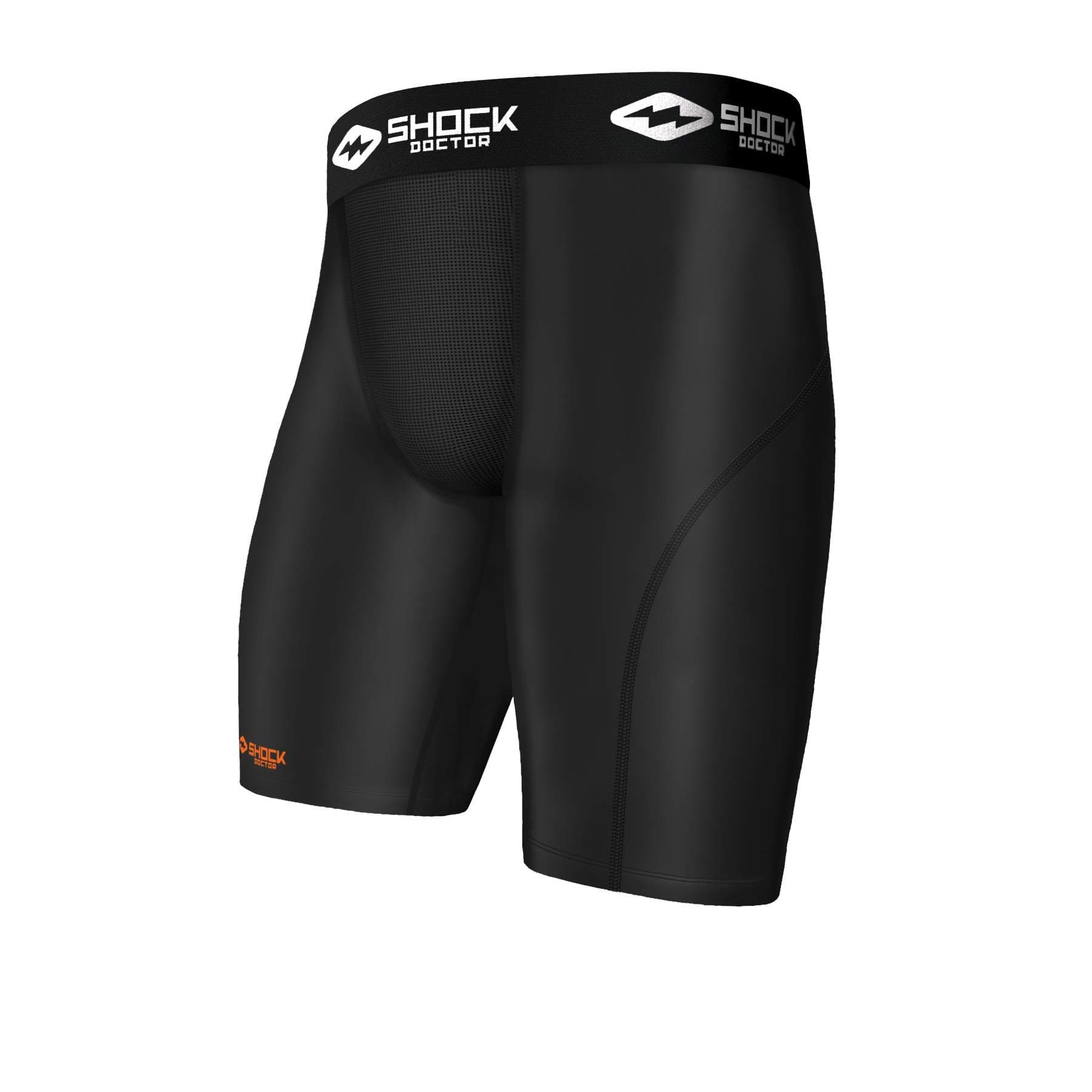Compression Shorts with Cup Pocket. Athletic Supporter Underwear with Pocket (Cup NOT Included) - Adult