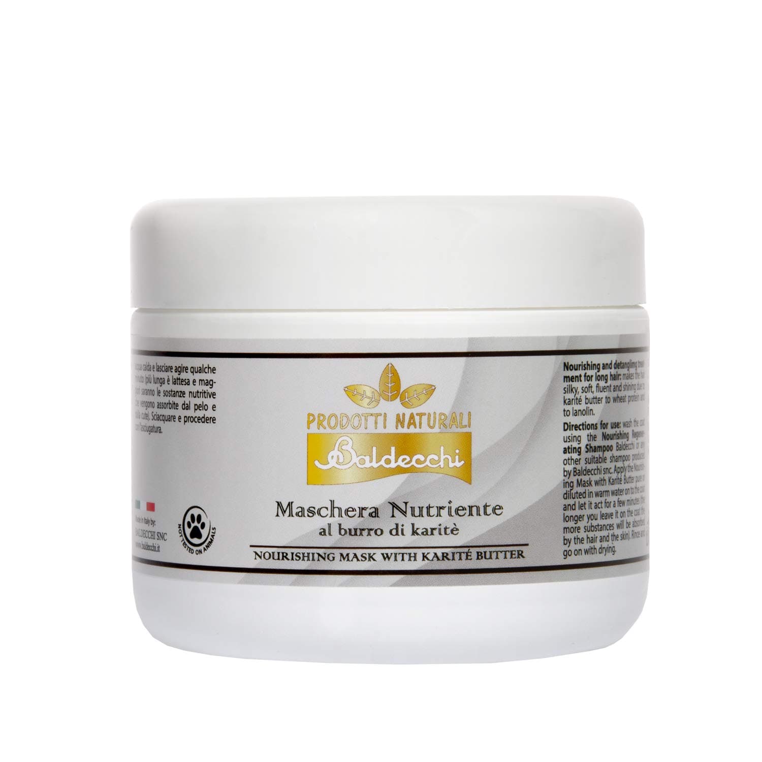 Baldecchi Nourishing dog hair mask with shea butter "IOLE" (250 ml)