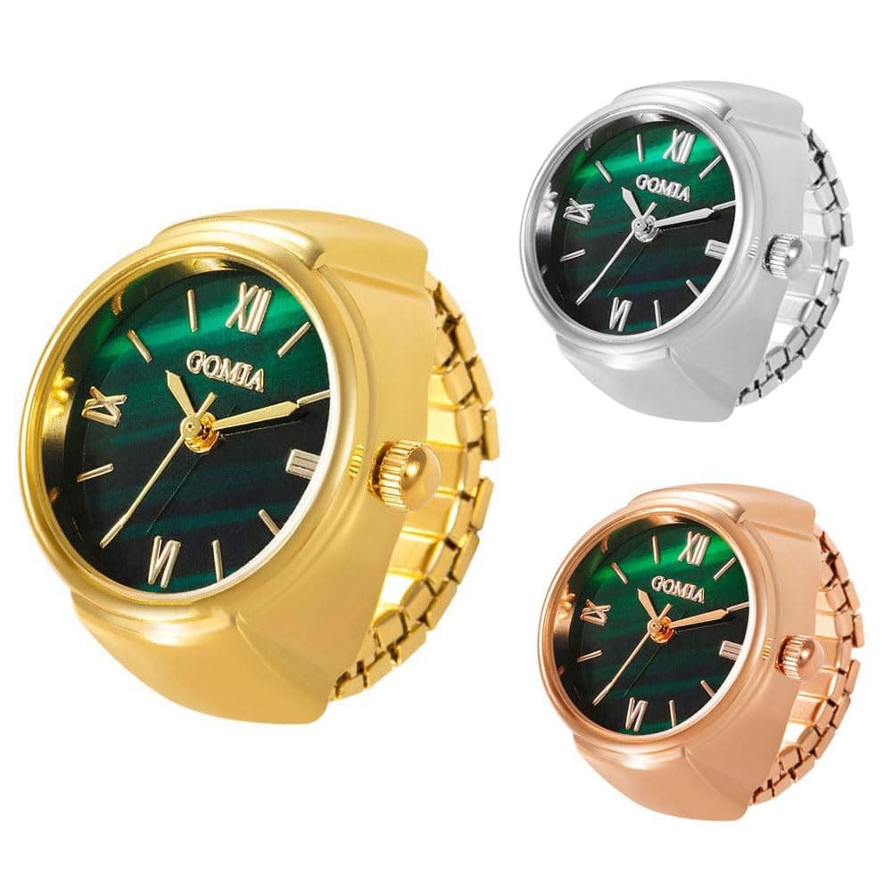 3Pcs Elegant Finger Watch Set for Women Wholesale Stylish Adjustable Ring Watch