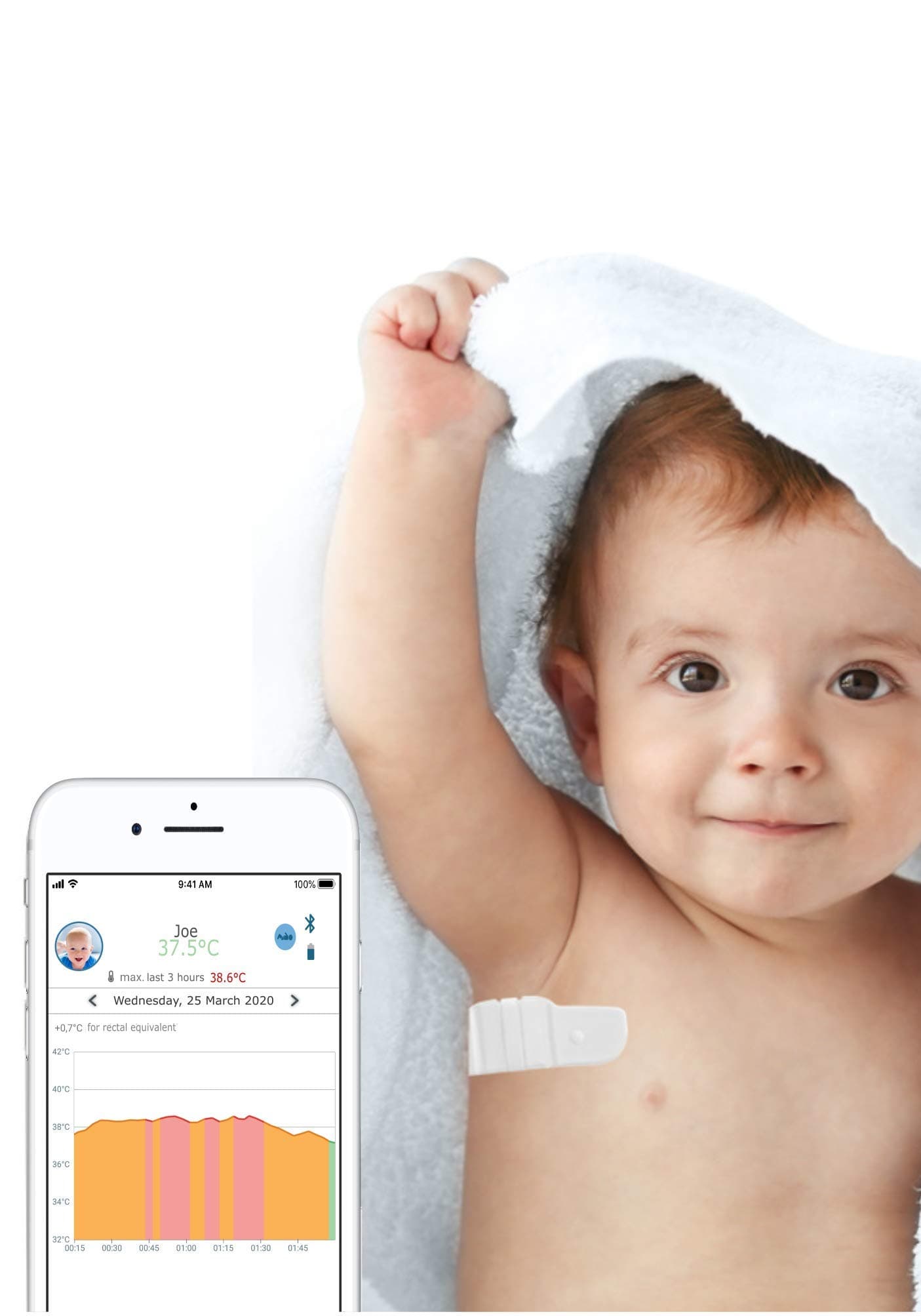 Tucky Wearable Connected Thermometer