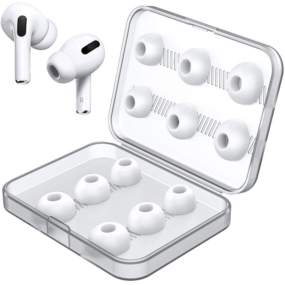 Link Dream 12 Pieces Replacement Ear Tips for AirPods Pro / AirPods Pro 2 Silicon Ear Buds Tips with Portable Storage Box (S/M/L) (6 Pairs)
