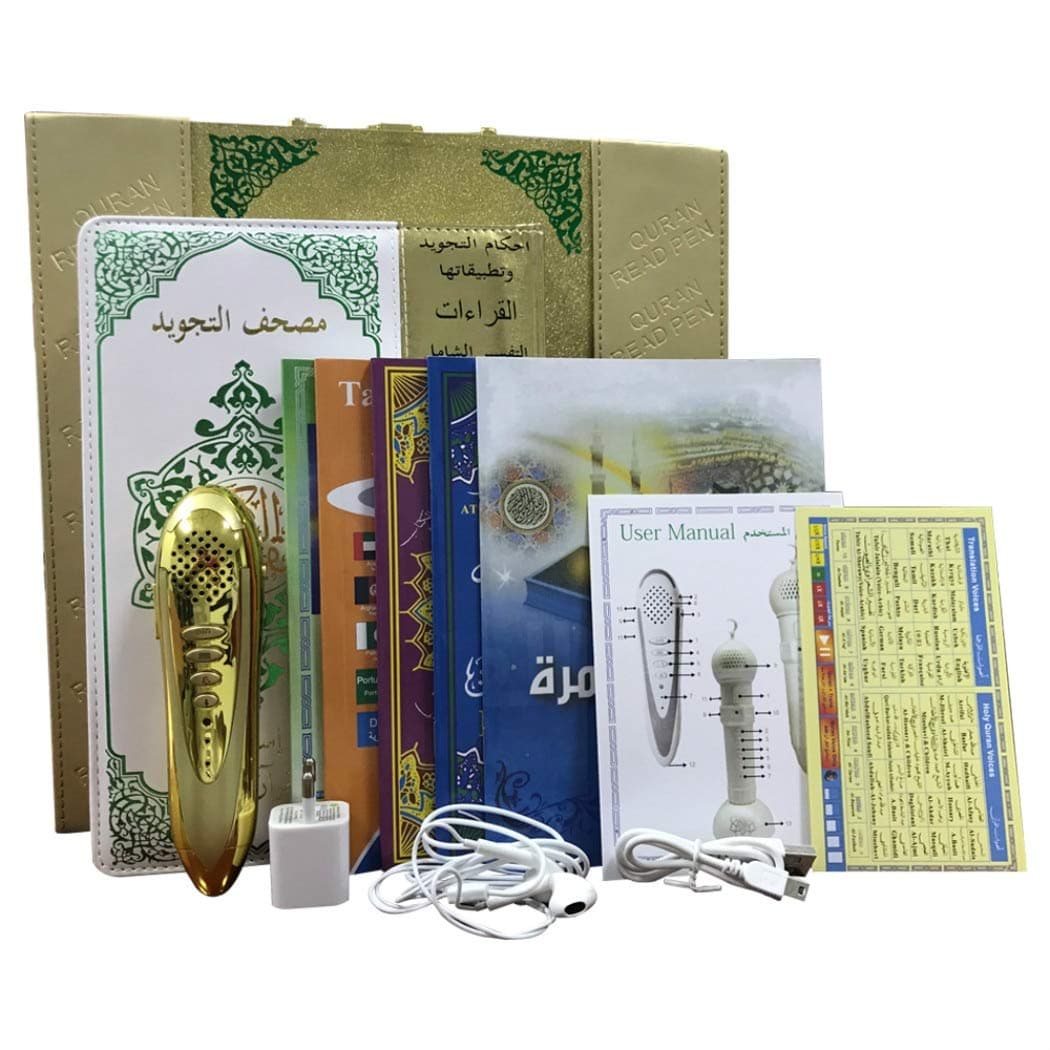 Ramadan Digital Pen Quran Pen Exclusive Metal Box Word-by-Word Function for Kid and Arabic Learner Downloading
