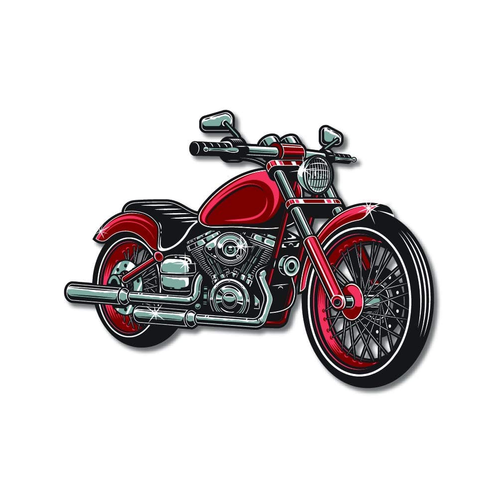 Bike Fridge Magnet - Motorcycle, Travel, Automobile Gifts and Decorations, 1 Piece