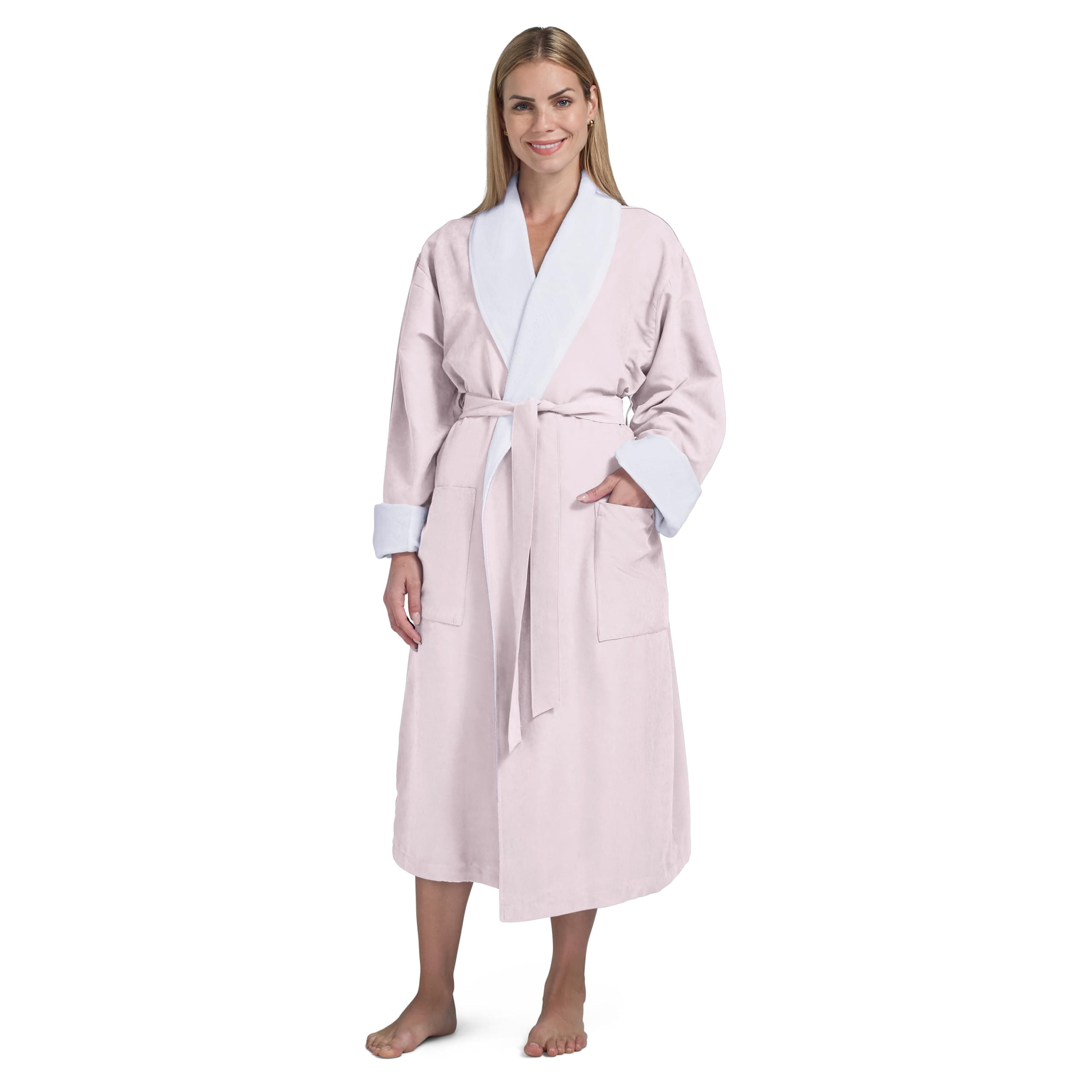 Boca Terry Mens Plush Robe, Big & Tall Bathrobe for Men, Warm Luxury Microfiber Robe
