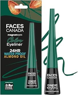 Magneteyes Color Eyeliner Gel - Elegant Green,4 Ml|Glossy Finish|24Hr Long-Lasting|Waterproof|Smudgeproof|Precise Application|Intense Color Payoff|Almond Extract & Vitamin E