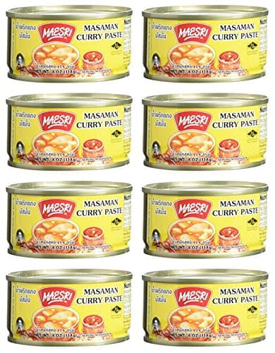 Maesri Thai Masaman Curry Paste - 4 Oz (Pack of 8)