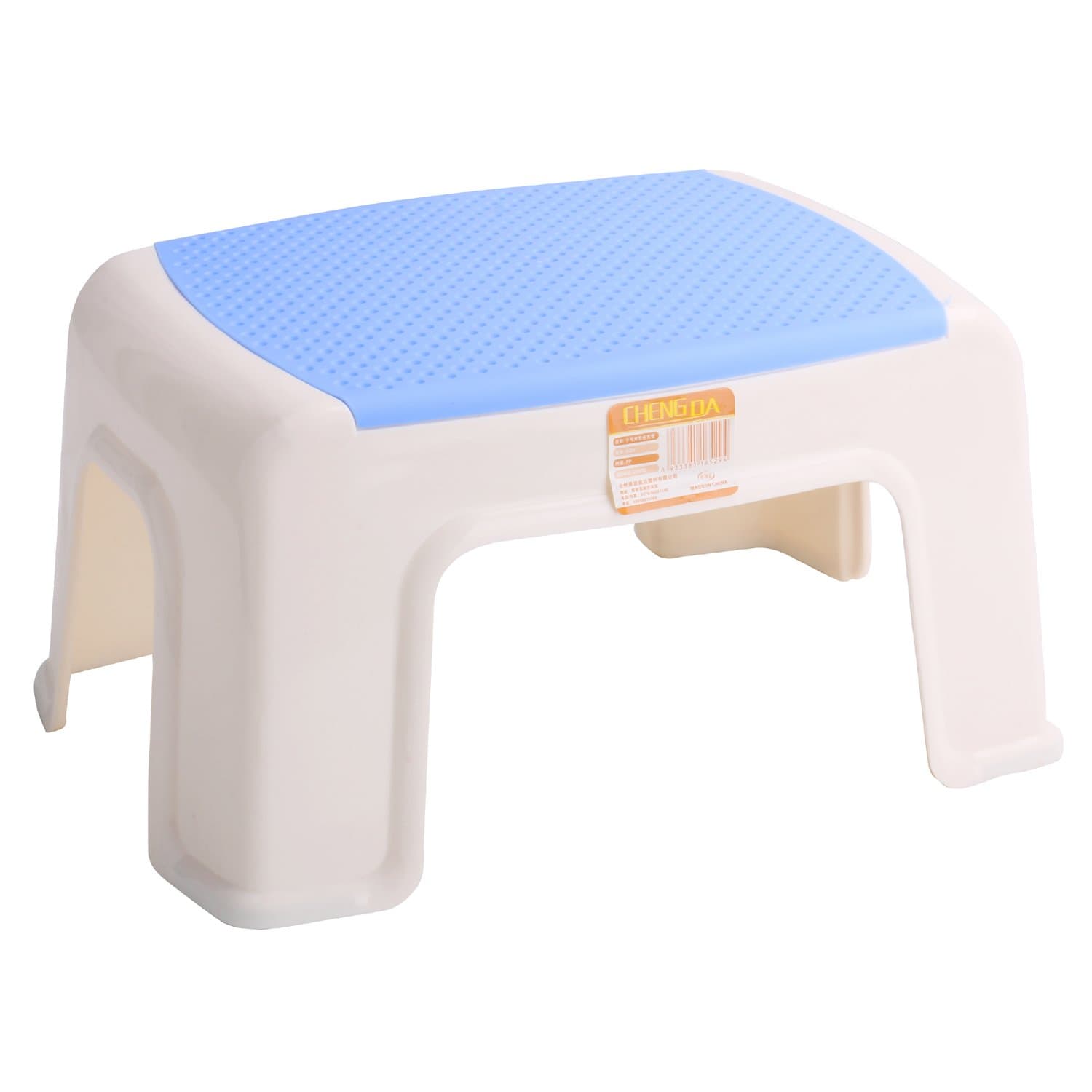 Plastic Small Step Stool Children's Stool, Anti-Slip Foot Perfect For Toddler Toilet Training Or Kids Bathroom For Brushing Teeth Or Washing Hands, 12" x 8.5" x 6.5" Blue