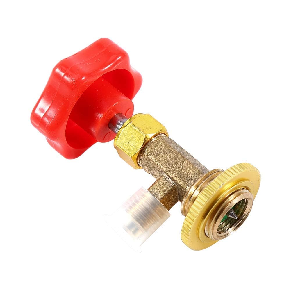 R134a Refrigerant Bottle Opener, M14/1/4" Auto Air Conditioning Refrigerant Can Tap Valve Opener, hfc134a 134a hose adapter r134a 1/4 refrigerant can tap jerry can tap air con regas can tap air
