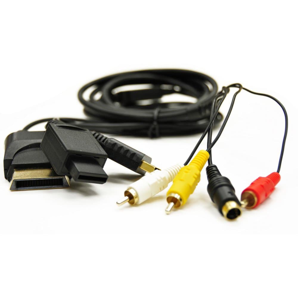 Arsenal Gaming AUSV401 Universal S-Video Cable, Black - PlayStation 2