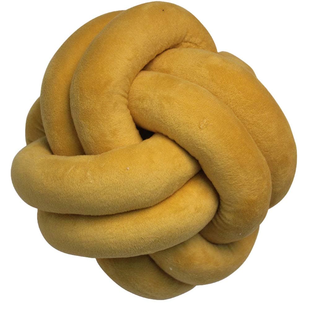 shengyuze Waist Cushion Pillow Knot Ball Pillow Sofa Car Cushion Decoration Plush Toy Baby Photography Props - Yellow