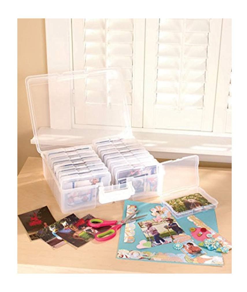 Scrapbooking 1,600 Photo Organizer Case - 16 Inner Cases - Snap Closures