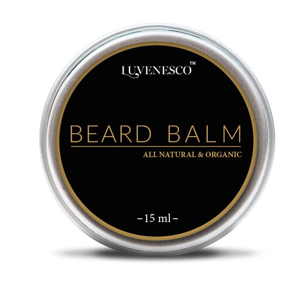 All Natural & Organic Beard Balm By Luvenesco. Daily beard Conditioner that Promotes Healthy Beard Growth – Natural Beard Care for Men – 15 ml