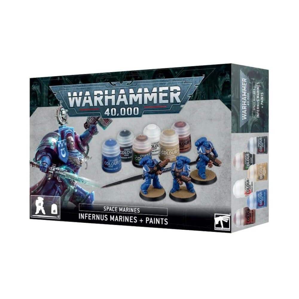 Warhammer 40,000 - Space Marines: Infernus Marines + Paints Set