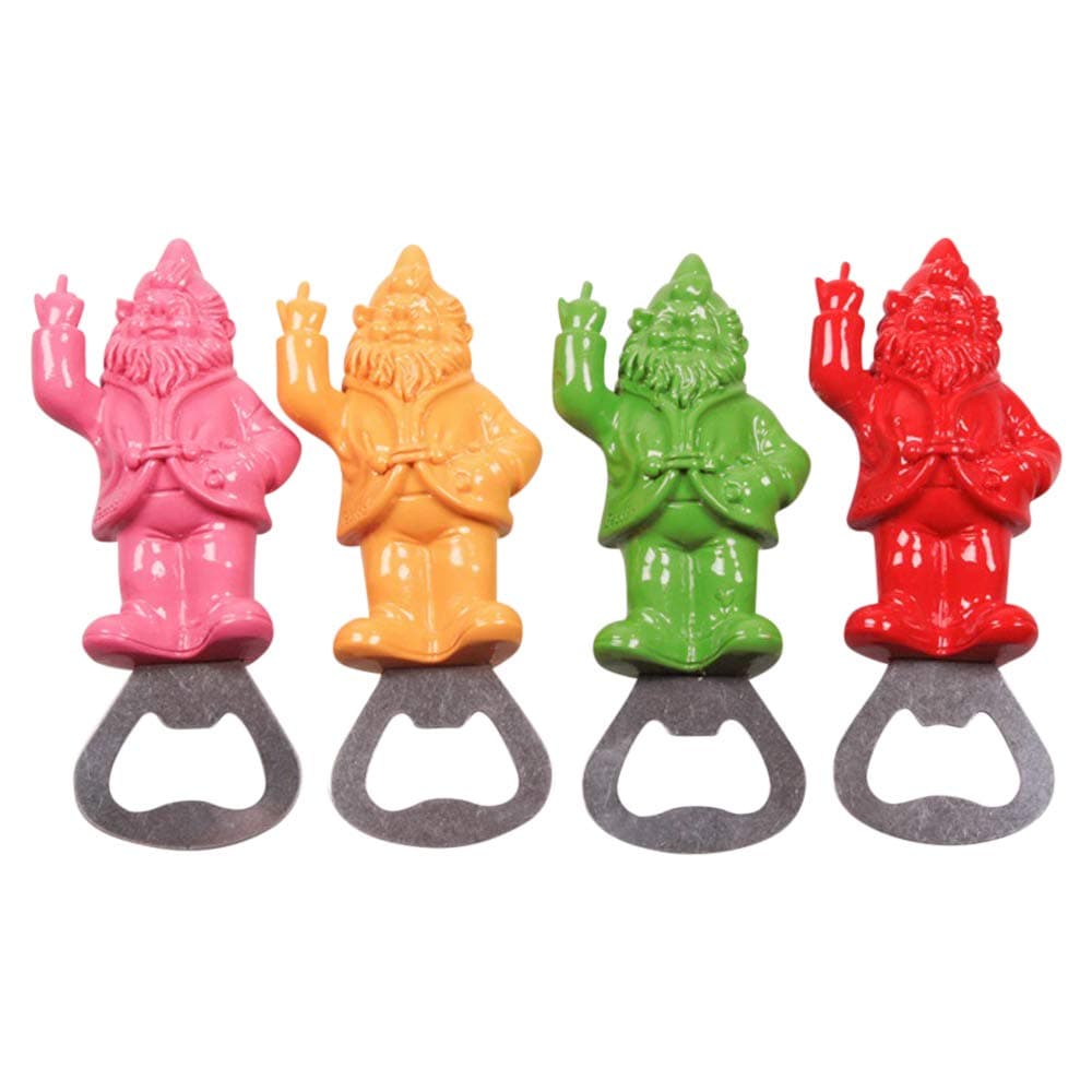 Stoobz Fck You Dwarf Magnetic Bottle Opener, Fridge Magnet Red/Yellow/Pink/Green Gag Gift Stocking Stuffer Christmas Xmas Toy