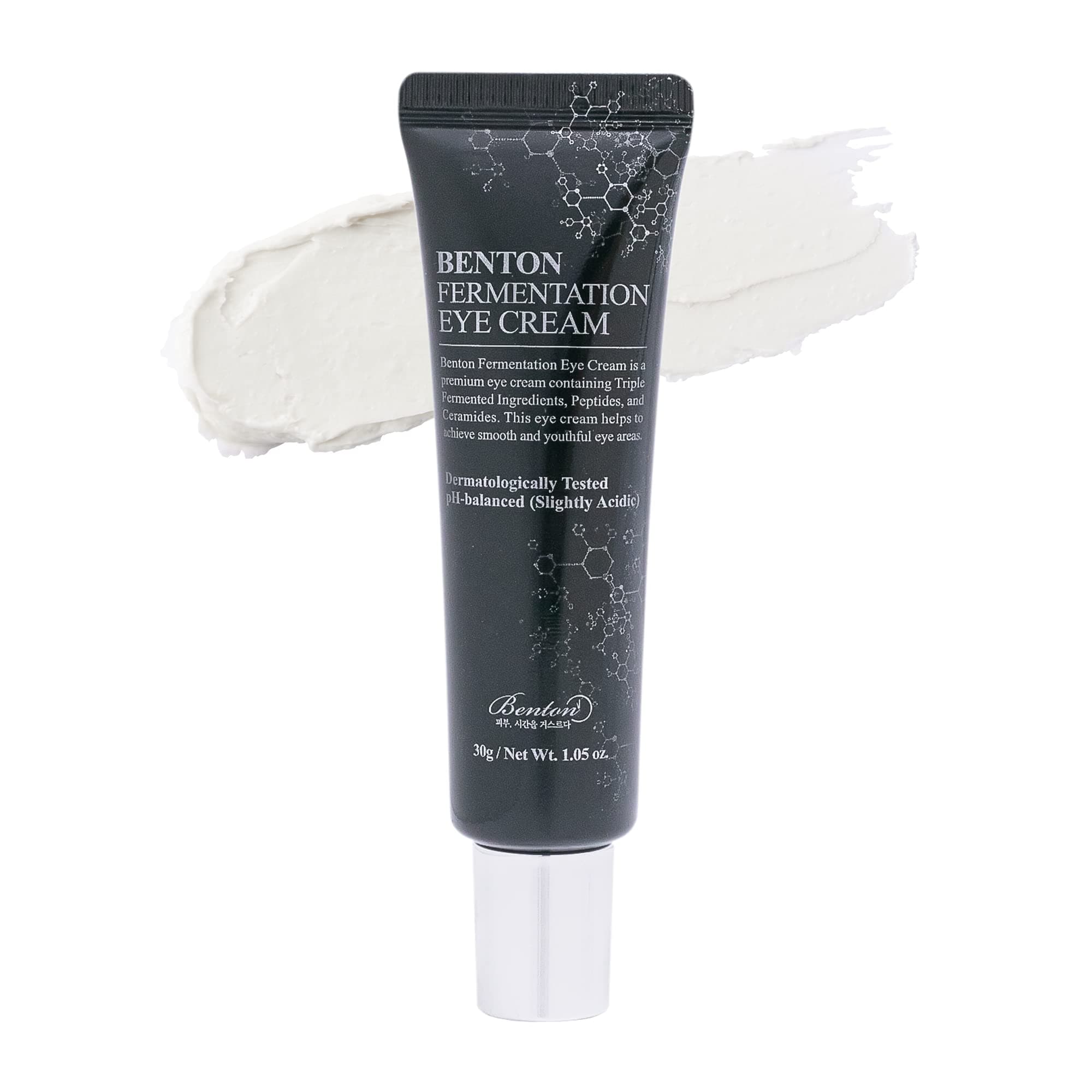BENTON Fermentation Eye Cream 30g (1.05 oz.) - Galactomyces & Bifida Ferment Anti-Wrinkle Eye Treatment Cream, Dark Circles & Puffiness & Under Eye Bags