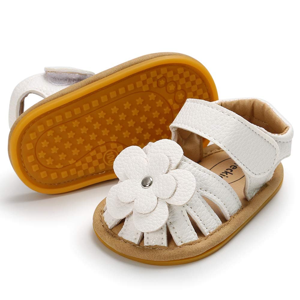 Baby Infant Girls Boys Sandals Non Slip Rubber Sole Summer Beach Outdoor First Walker Crib Shoes