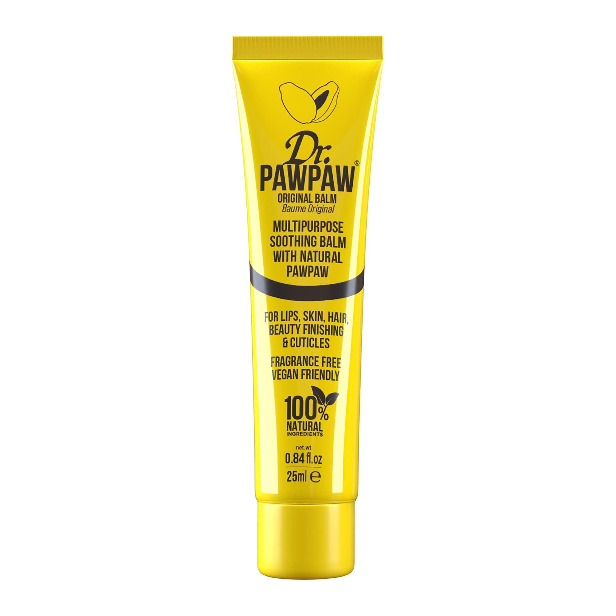 Dr. PawPaw Original Natural Lip Balm | Multipurpose Moisturizer for Lips, Skin & Hair | Hydrating, Nourishing & Vegan | Soothes Dry, Chapped Lips | 25ml