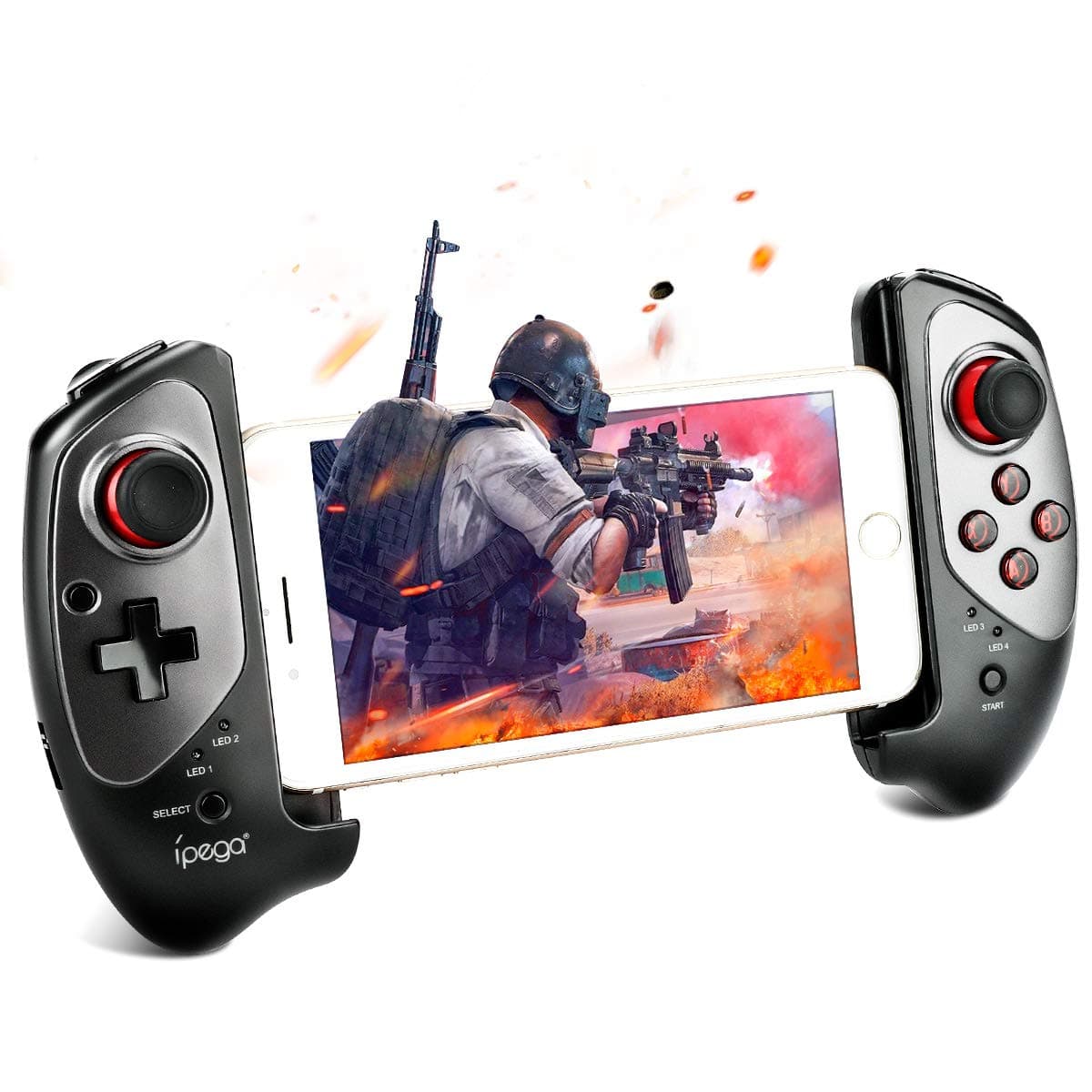 CestMall Bluetooth Mobile Gamepad, Joystick, Compatible with Nintendo Switch, Supports Android 6.0 & iOS 11.0 or Above, 11-Inch Range, 380mAh Battery, USB Charging