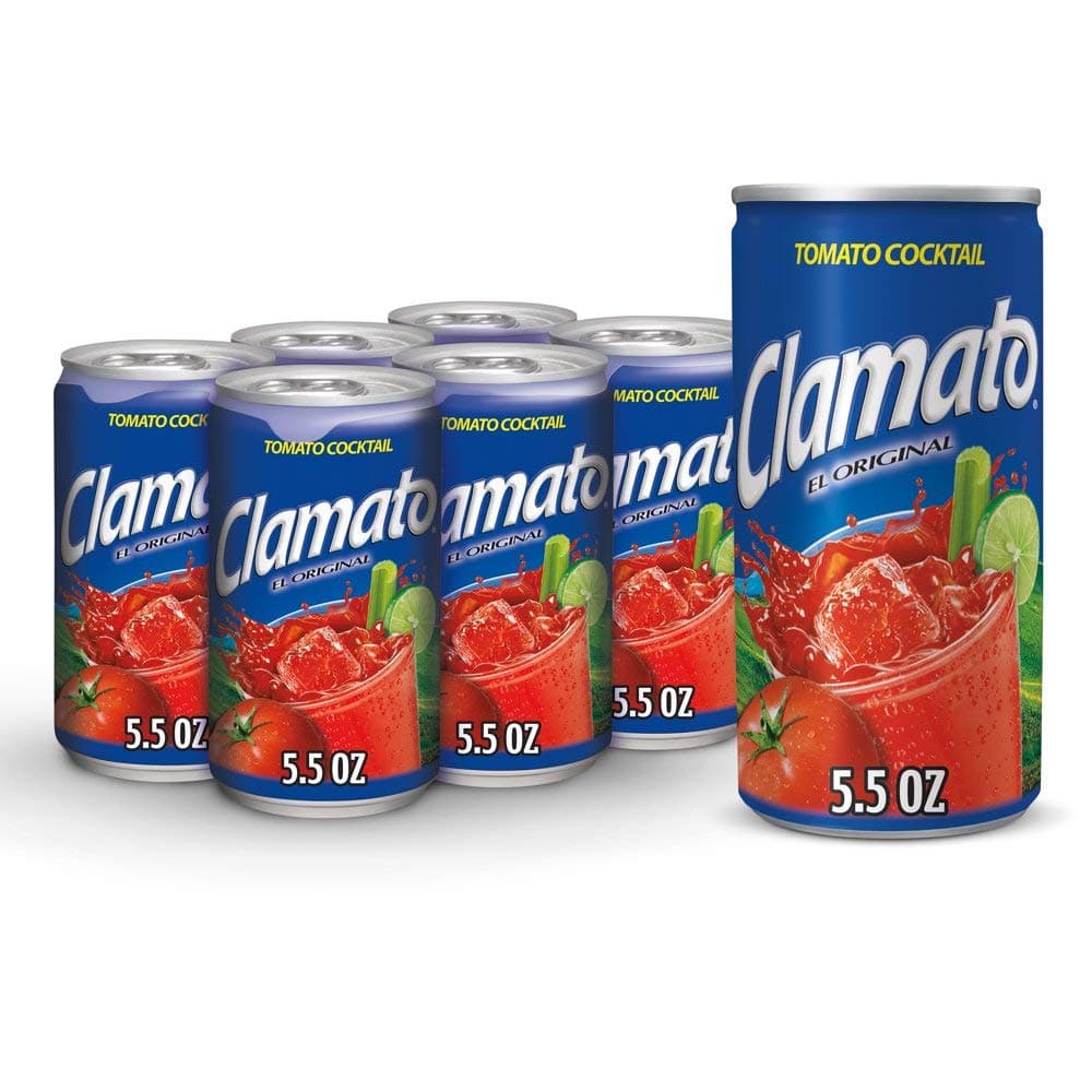 Clamato PACK OF 12 - Tomato Cocktail, Original, 5.5 Fl Oz, 6 Count