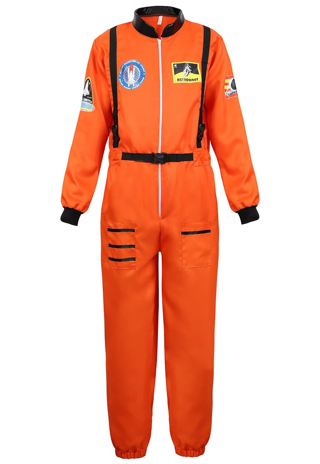Mens Astronaut Costume Spaceman Suit Pilot Flight Suit Prisoner Jumpsuit Halloween Adult Costumes